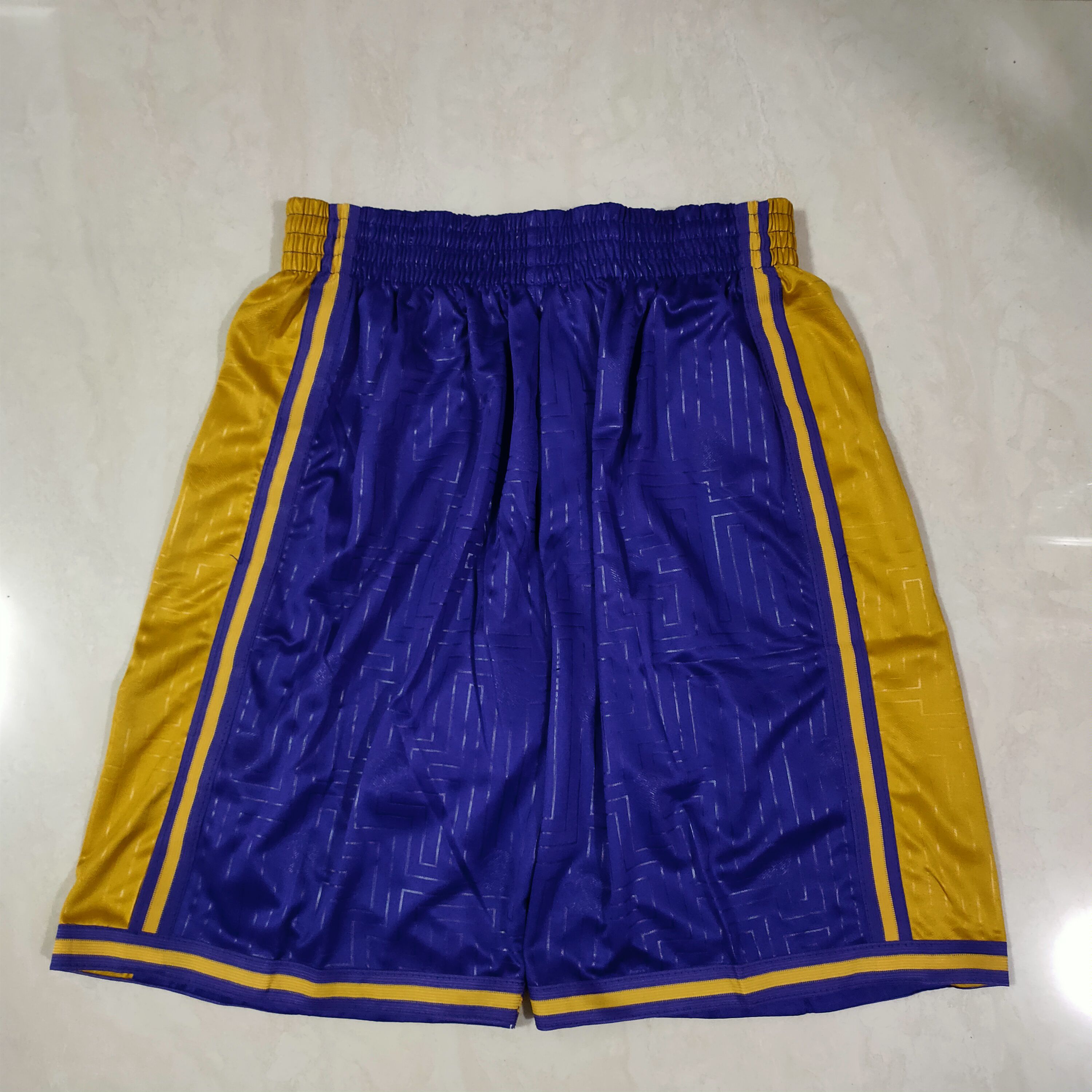 Men NBA Los Angeles Lakers Purple Shorts 0416->more jerseys->NBA Jersey